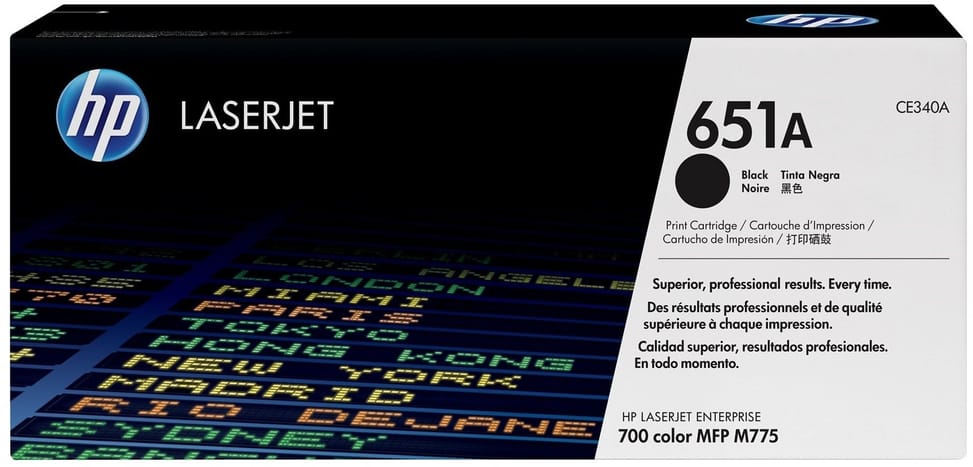 HP 651A Black (CE340A) - Original HP LaserJet Toner — image 1