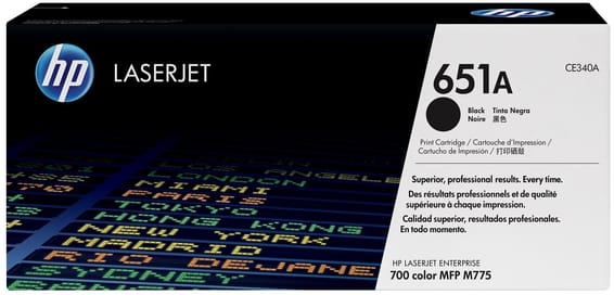 HP 651A Noir (CE340A) - Toner HP LaserJet d'origine