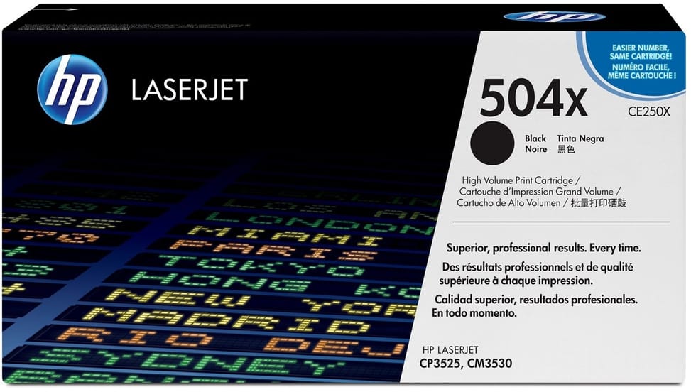 HP 504X Black (CE250X) - Original HP LaserJet High-Yield Toner — image 1