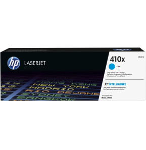 Cartouche de toner HP 410X LaserJet Cyan grande capacité authentique (CF411X)