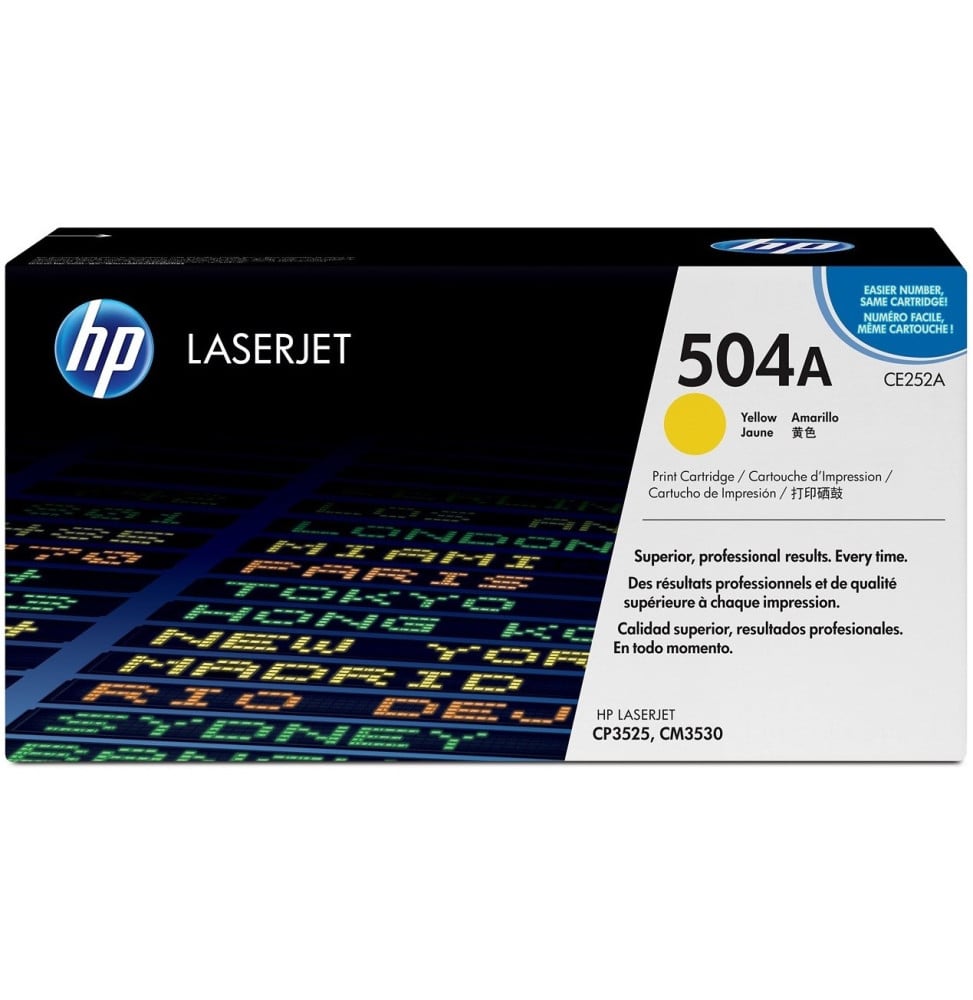 Cartouche d'impression jaune HP Color LaserJet CE252A (CE252A) Cartouche d'impression jaune HP Color LaserJet CE252A (CE252A)