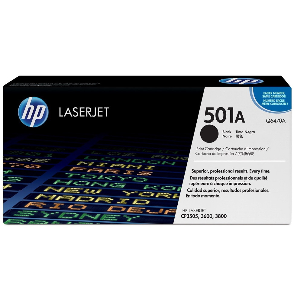 Cartouche d'impression noire HP Color LaserJet Q6470A (Q6470A)
