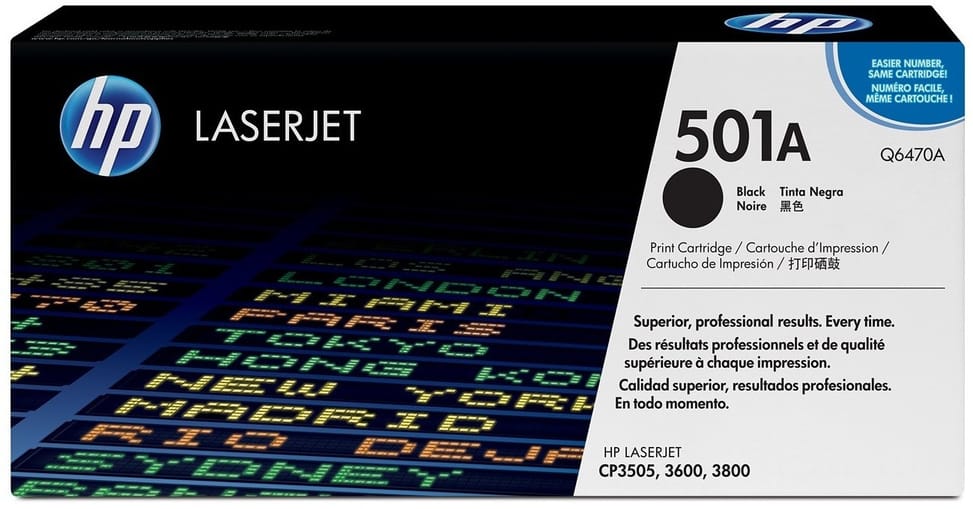 HP 501A Black (Q6470A) - Original HP LaserJet Toner — image 1