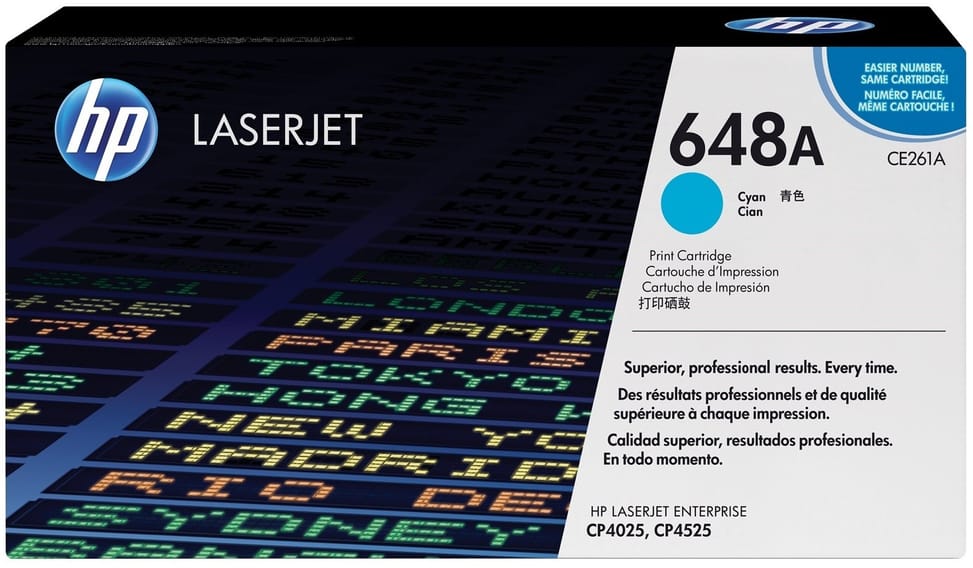 HP 648A Cyan (CE261A) - Original HP LaserJet Toner — image 1