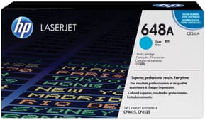 HP 648A Cyan (CE261A) - Toner HP LaserJet d'origine