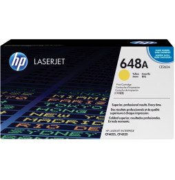 Cartouche de toner jaune HP LaserJet 648A (CE262A)