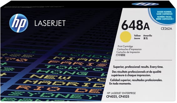 HP 648A Jaune (CE262A) - Toner HP LaserJet d'origine