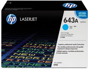 HP 643A Cyan (Q5951A) - Toner HP LaserJet d'origine