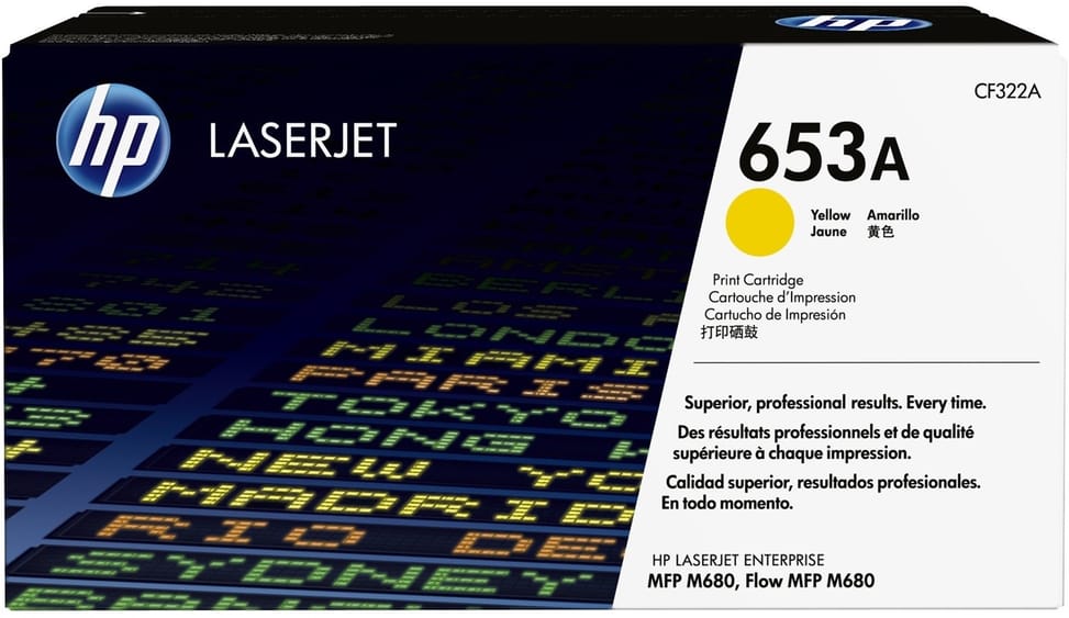 HP 653A Yellow (CF322A) - Original HP LaserJet Toner — image 1