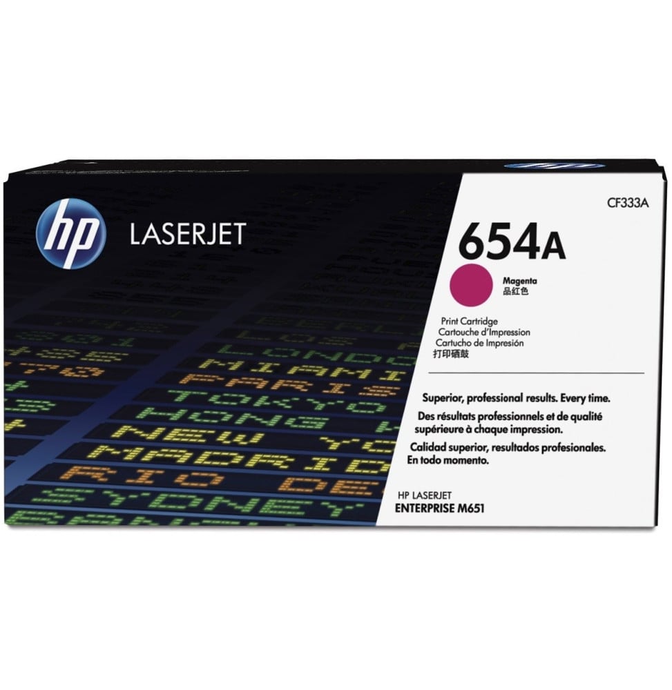 Cartouche de toner magenta d'origine HP LaserJet 654A (CF333A) Cartouche de toner magenta d'origine HP LaserJet 654A (CF333A)
