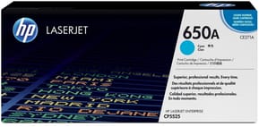 HP 650A Cyan (CE271A) - Toner HP LaserJet d'origine