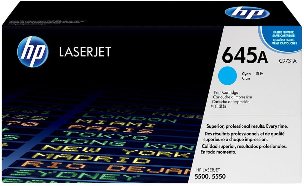 تونر HP LaserJet أصلي HP 645A سماوي (C9731A) — صورة 1