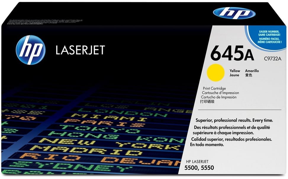 HP 645A Yellow (C9732A) - Original HP LaserJet Toner — image 1