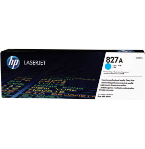 Cartouche de toner cyan d'origine HP LaserJet 827A (CF301A)