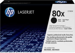 HP 80X Noir (CF280X) - Toner grande capacité HP LaserJet d'origine