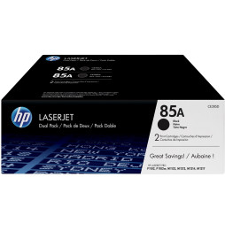 Cartouches de toner noir HP LaserJet 85A (lot de 2)(CE285AD)