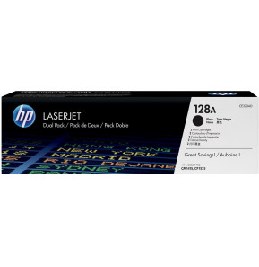 Cartouche Toner 2-pack Noir Original LaserJet HP 128A (CE320AD)