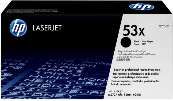 HP 53X Noir (Q7553X) - Toner grande capacité HP LaserJet d'origine