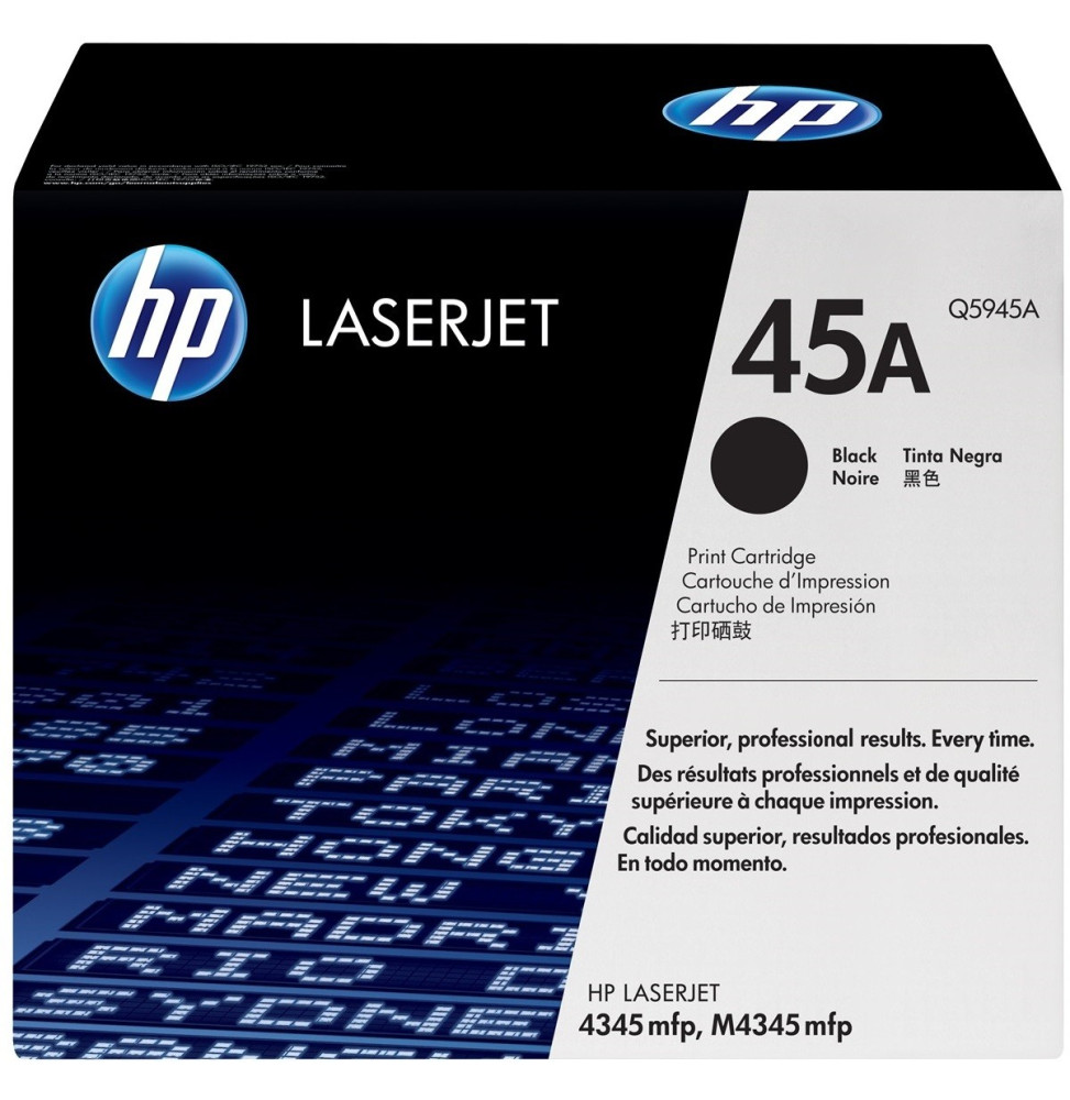 HP 45A Noir (Q5945A) - Toner HP LaserJet d'origine HP 45A Noir (Q5945A) - Toner HP LaserJet d'origine
