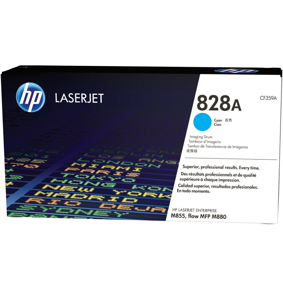 Tambour d'imagerie LaserJet cyan HP 828A (CF359A) Tambour d'imagerie LaserJet cyan HP 828A (CF359A)