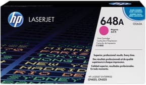 HP 648A Magenta (CE263A) - Toner HP LaserJet d'origine
