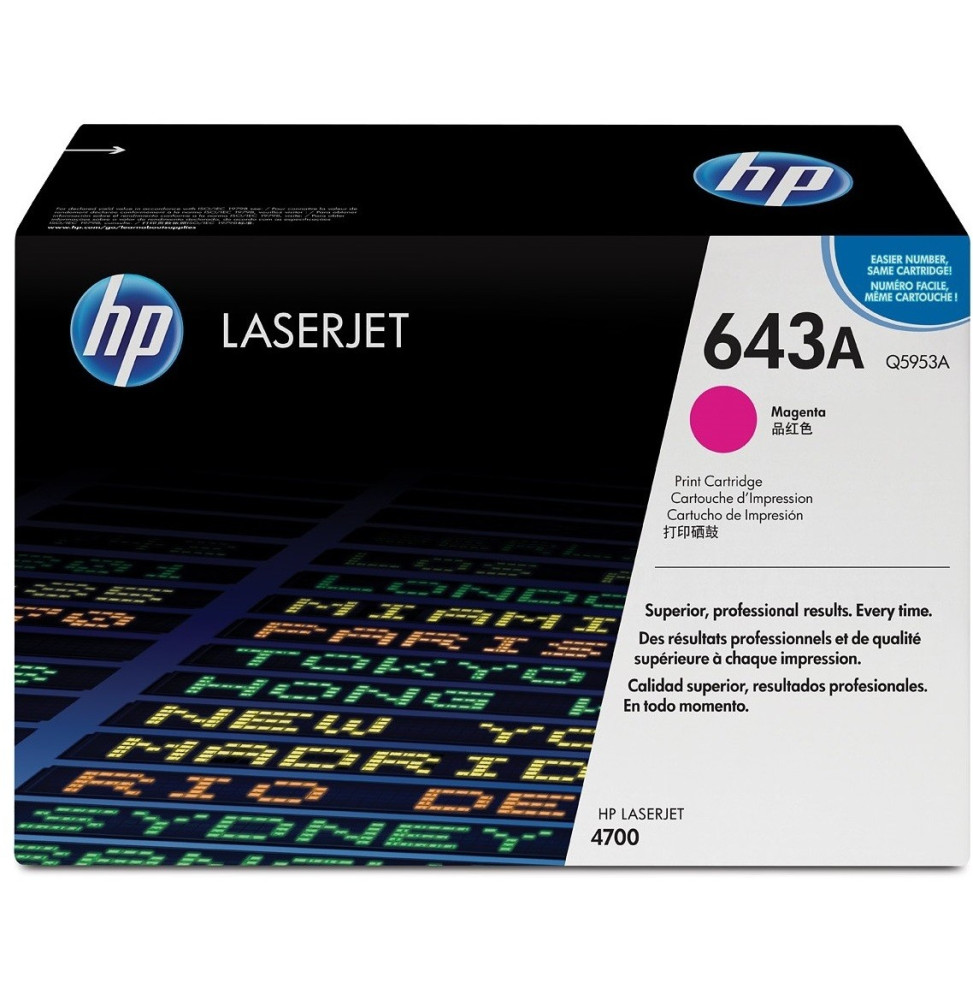 Cartouche d'impression magenta HP Color LaserJet Q5953A (Q5953A)