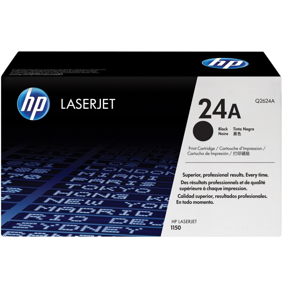 Cartouche d'encre noire HP LaserJet 24A (Q2624A)