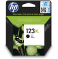 Cartouche d'encre noire grande capacité HP 123XL (F6V19AE)