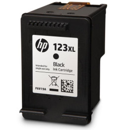 Cartouche d'encre noire grande capacité HP 123XL (F6V19AE)