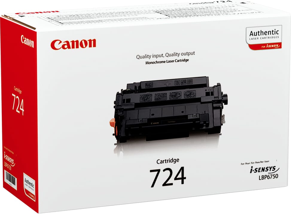 Canon 724 Noir - Toner Canon d'origine (3481B002AA)