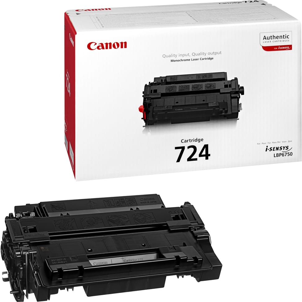 Canon 724 Noir - Toner Canon d'origine (3481B002AA)