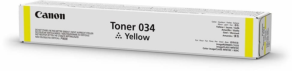 Canon 034 Jaune - Toner Canon d'origine (9451B001AA)