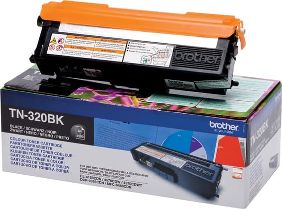Brother TN-320BK Noir - Toner Brother d'origine (TN320BK)