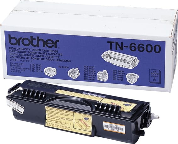 Brother TN-6600 Noir - Toner grande capacité Brother d'origine (TN6600)