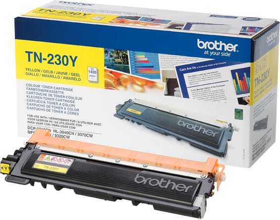 Brother TN-230Y Jaune - Toner Brother d'origine (TN230Y)