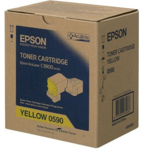Epson 0590 Jaune - Toner grande capacité Epson d'origine (C13S050590)