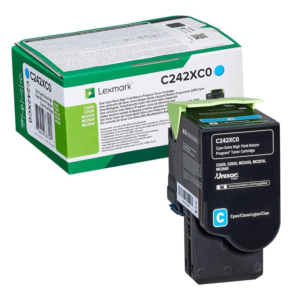 Lexmark Cyan (C245XC0) - Toner Lexmark programme de retour - 3500
