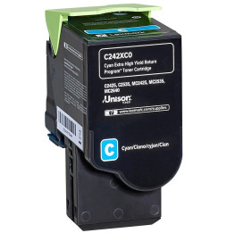 Lexmark Cyan (C245XC0) - Toner Lexmark programme de retour - 3500