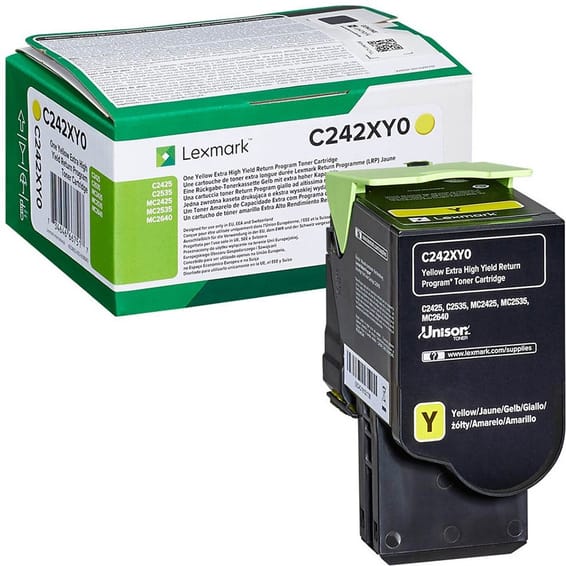 تونر Lexmark أصفر ببرنامج الإرجاع (C235HY0) - 2300