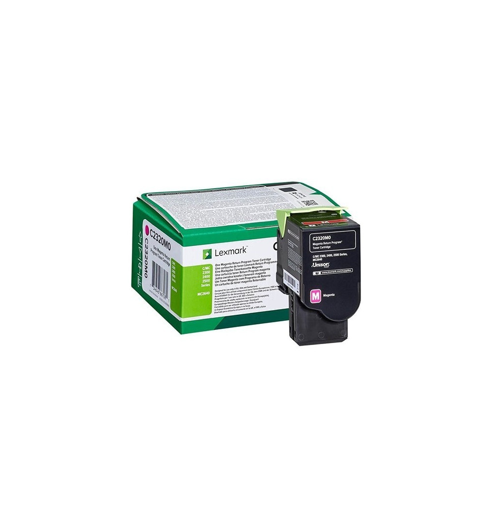 Lexmark Magenta (C2350M0) - Toner Lexmark programme de retour - 1000 Lexmark Magenta (C2350M0) - Toner Lexmark programme de retour - 1000