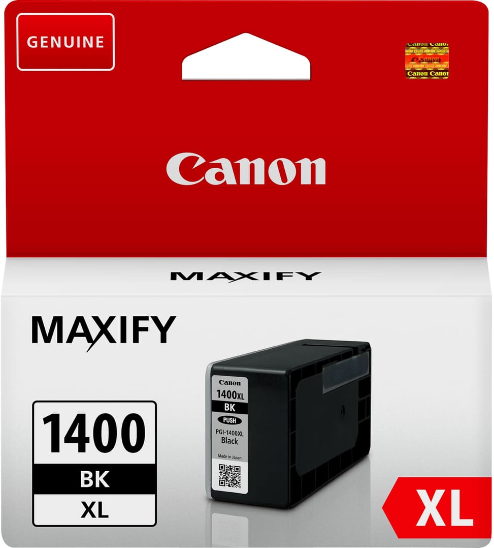 خرطوشة حبر Canon أصلية عالية الإنتاجية Canon PGI-1400XL BK أسود (9185B001AA) — صورة 3