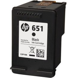 Cartouche Ink Advantage authentique HP 651 noir (C2P10AE)