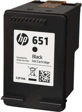 HP 651 Noir - Cartouche d'encre HP d'origine (C2P10AE) — image 2