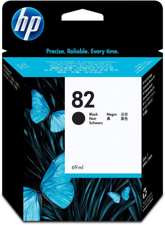 HP 82 Noir - Cartouche d'encre HP d'origine (CH565A)