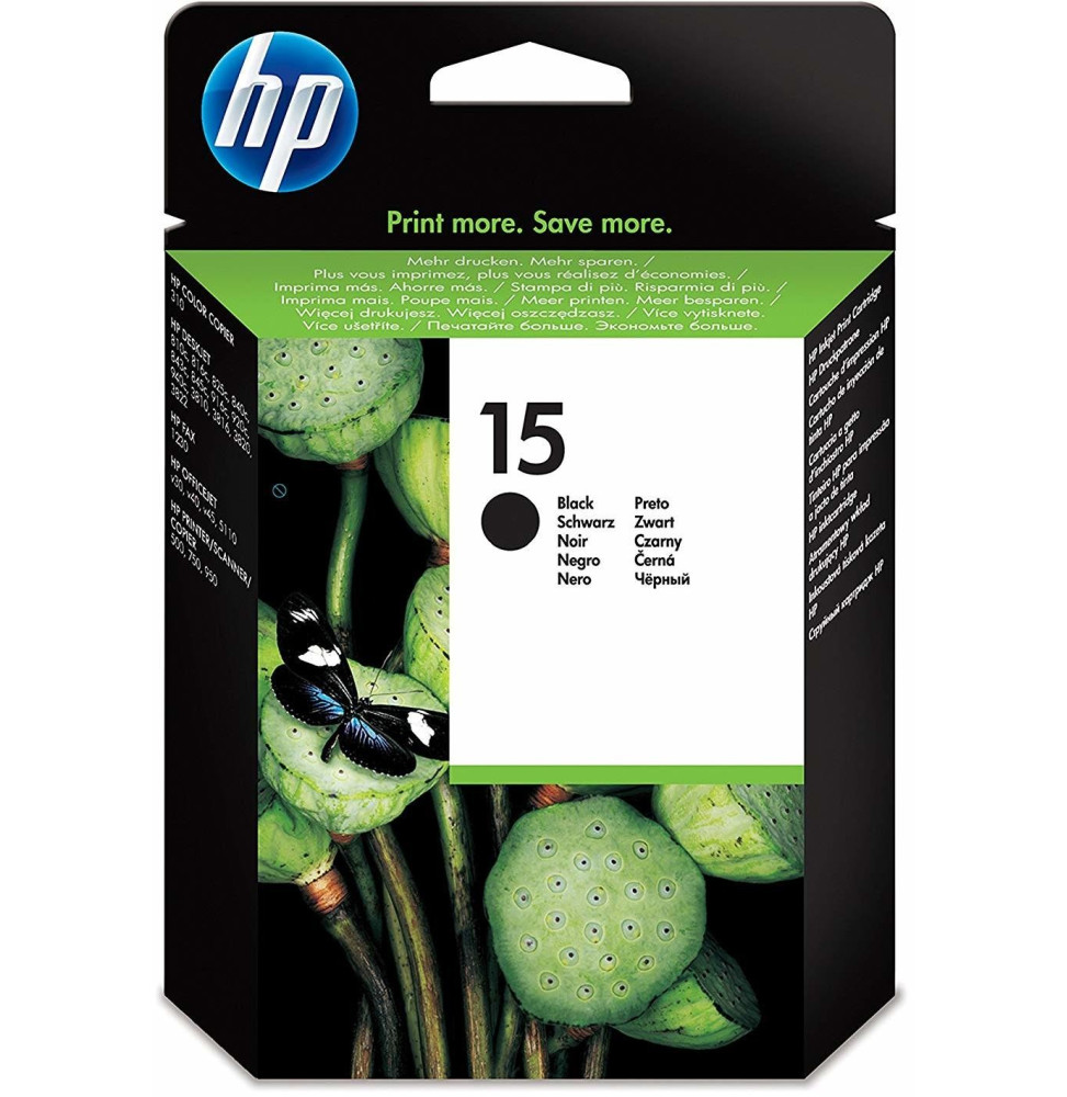 Cartouche d'impression noire grande capacité HP 15 (C6615DE)