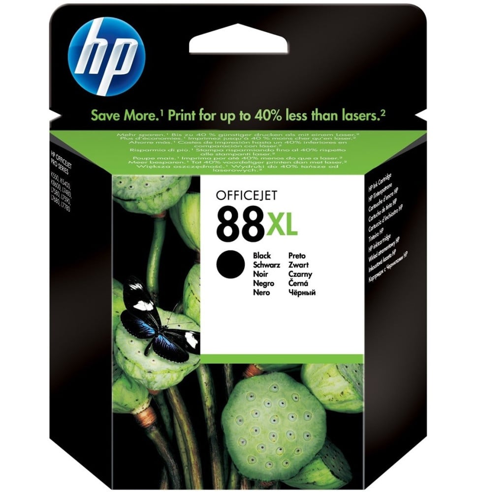 Cartouche d'encre Officejet noire HP 88XL (C9396AE)