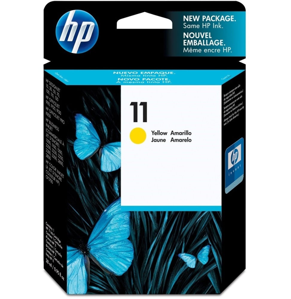 Cartouche d'encre jaune HP 11 (C4838A)