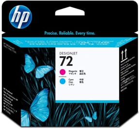 Têtes d'impression magenta et cyan HP 72 (C9383A)
