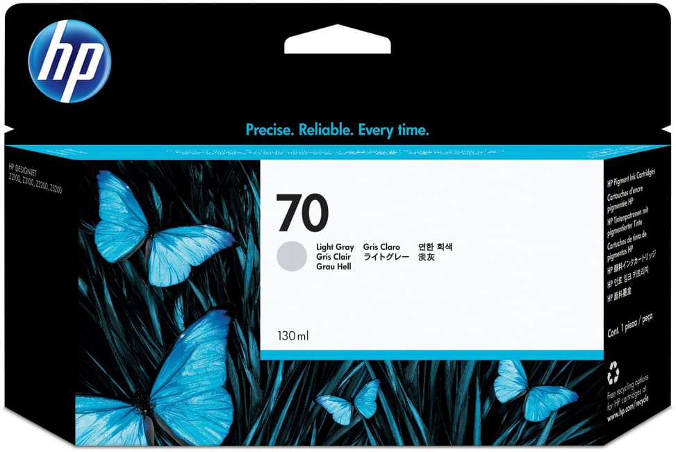 HP 70 Light Grey - Original HP Ink Cartridge (C9451A) — image 1