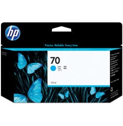 Cartouche d'encre cyan HP 70 130-ml (C9452A)